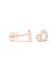 Open Heart Diamond Earrings