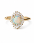 Arielle Diamond Opal Ring