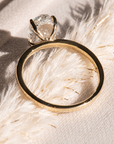Hidden Halo Solitaire Lab Grown Diamond Ring
