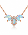 Australian Opal and Diamond Necklace