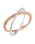 Dainty X Criss Cross Ring