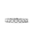 white gold milgrain diamond band