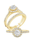 Round Halo Engagement Ring - Rings
