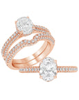 Oval Solitaire Diamond Ring - Rings