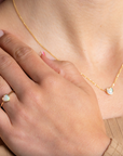 Australian Opal Heart Ring - Rings