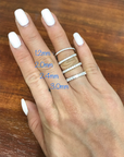 Diamond Wedding Band - 2 mm - Rings