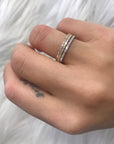 Sophia Baguette and Round Diamond Band - Rings