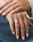 Arielle Diamond Opal Ring - Rings