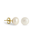 Elegant Pink Pearl 8mm Stud Earrings