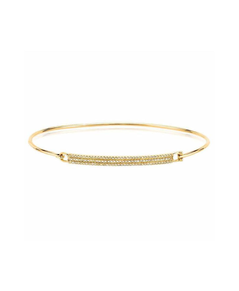 Diamond Pave Bar Bangle