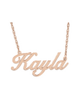 Script Name Plate Necklace