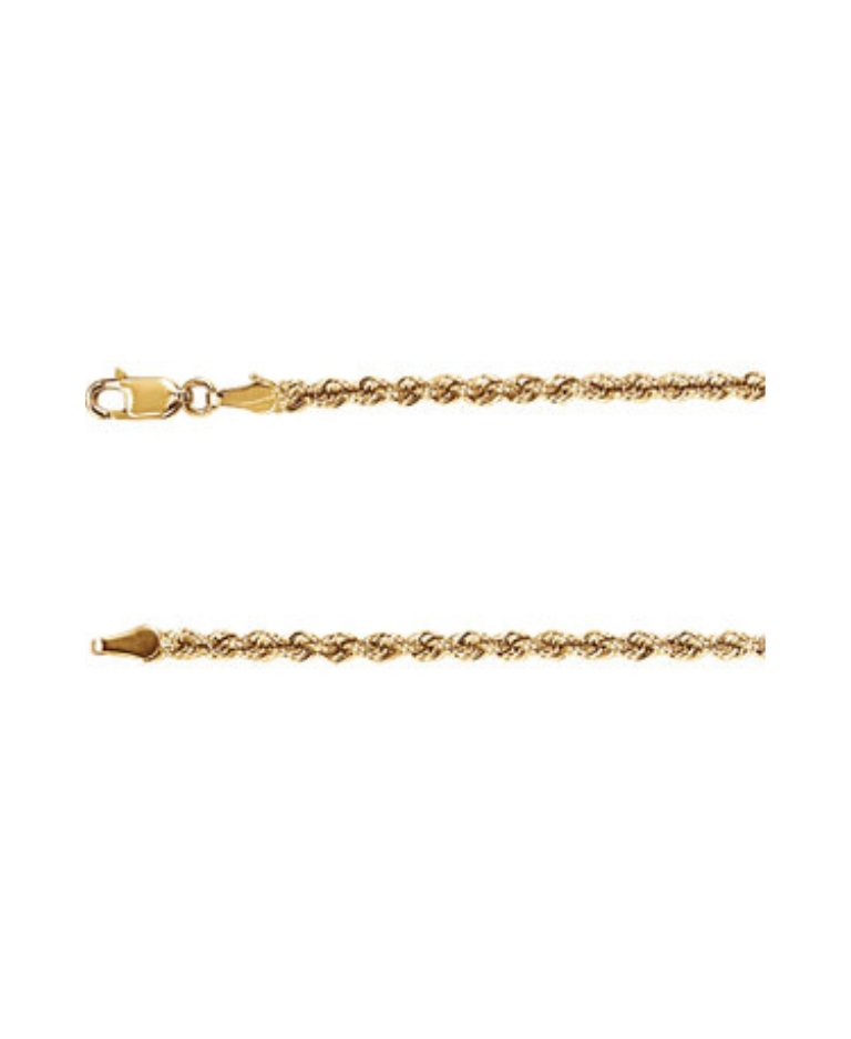 3mm Gold Rope Chain