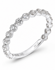 Single Shared Prong 3/4 Diamond Band 2mm
