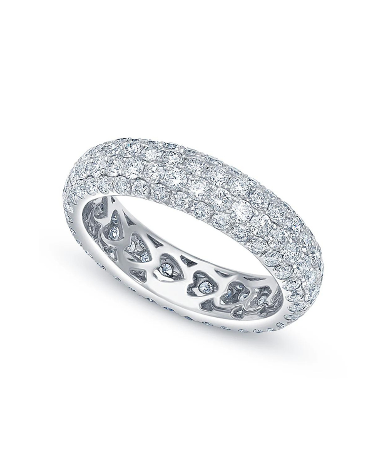 pave eternity diamond band