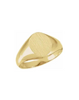 oval signet ring yellow gold