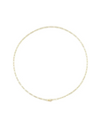 paperclip style chain 14k yellow gold full necklace