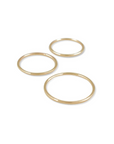 thin rings set of 3 yellow gold