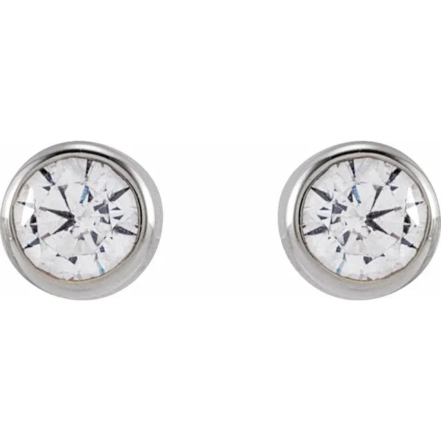 Lab Grown Round Diamond Earrings - Earrings