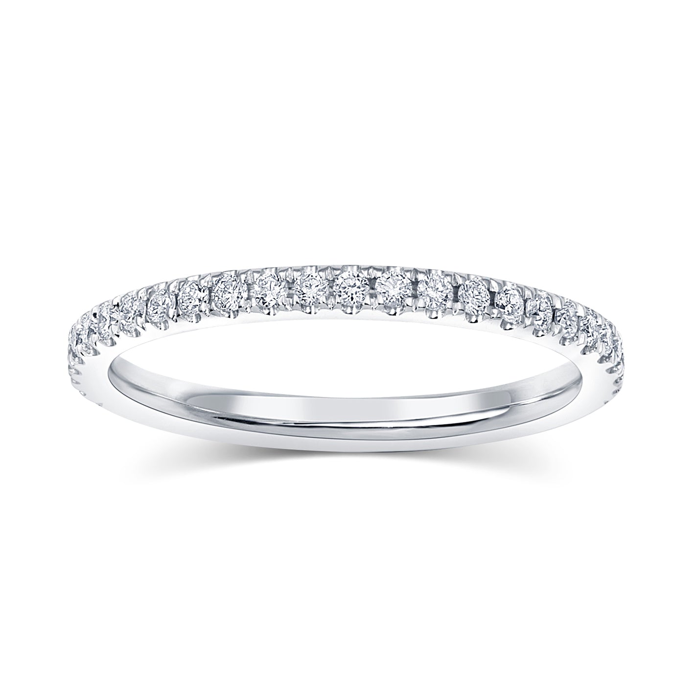 Diamond Wedding Band - 2 mm - Rings