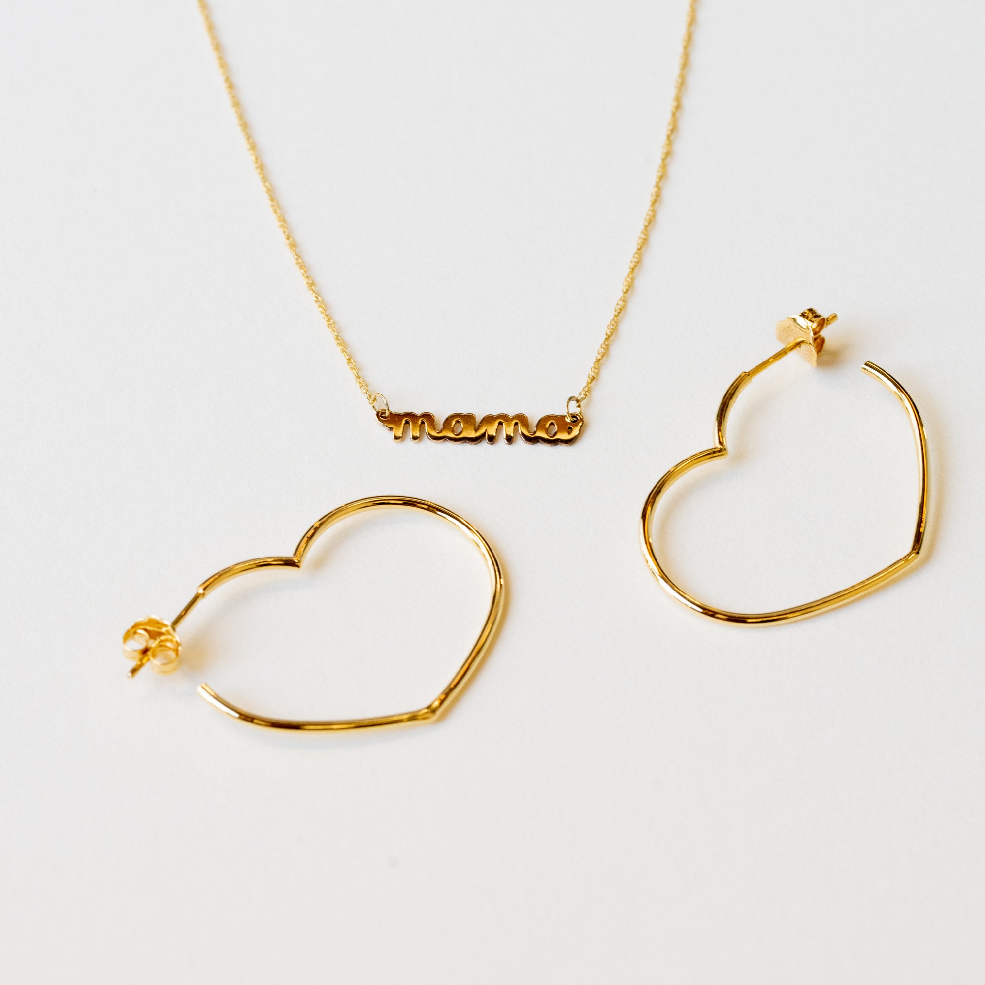 Open Heart Hoop Earrings - Earrings