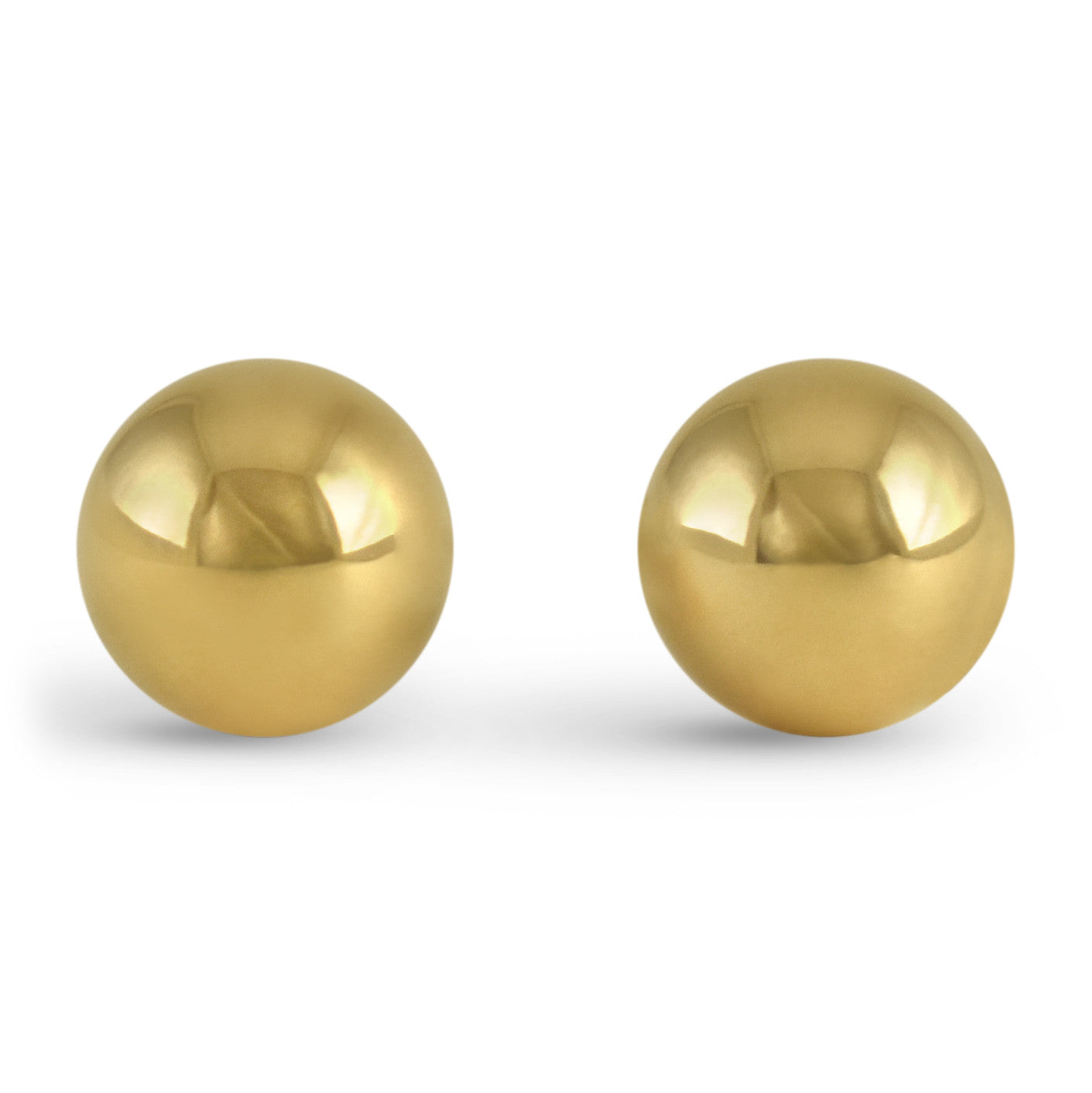 Gold Ball Earrings - Earrings