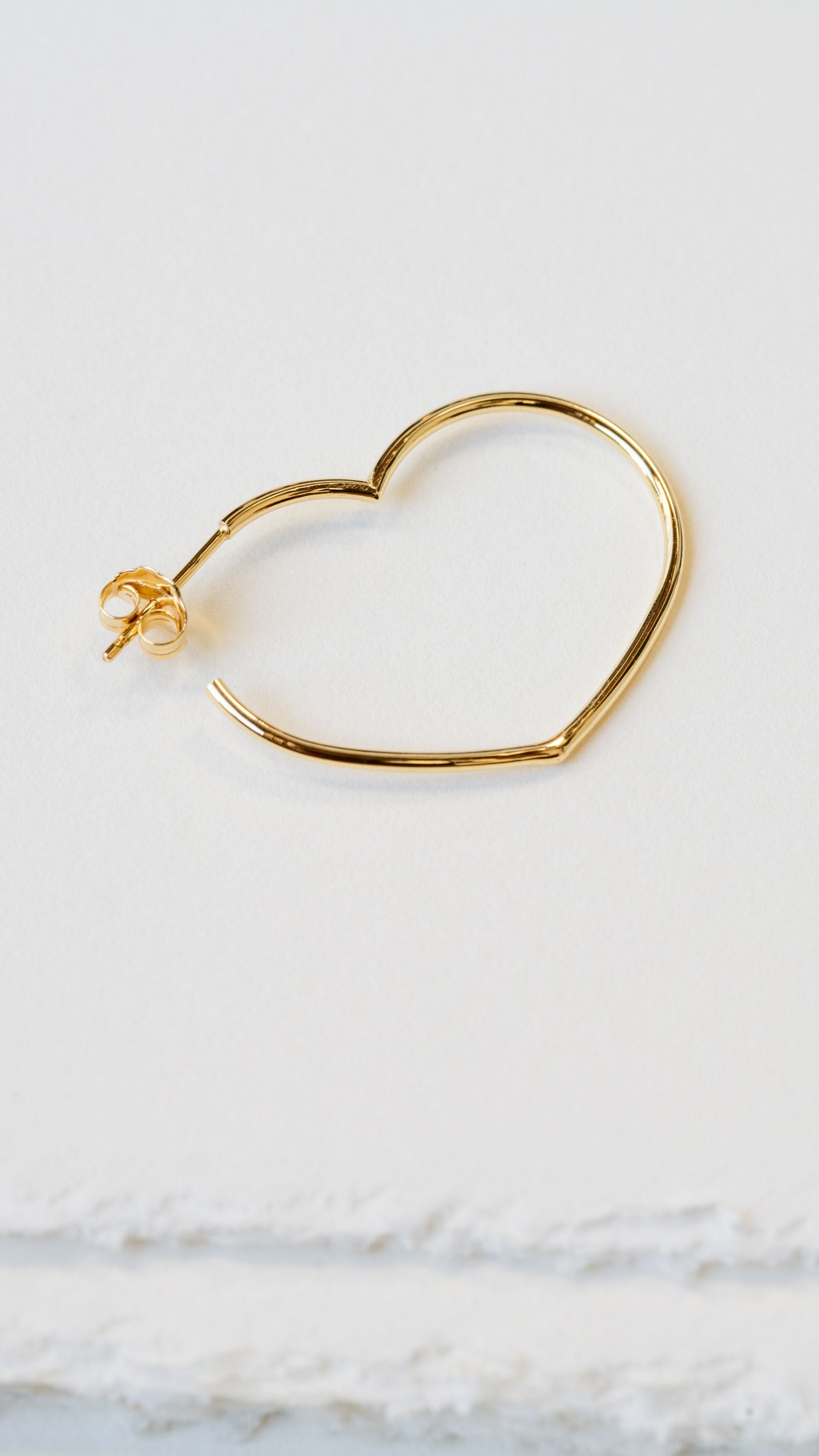 Open Heart Hoop Earrings - Earrings