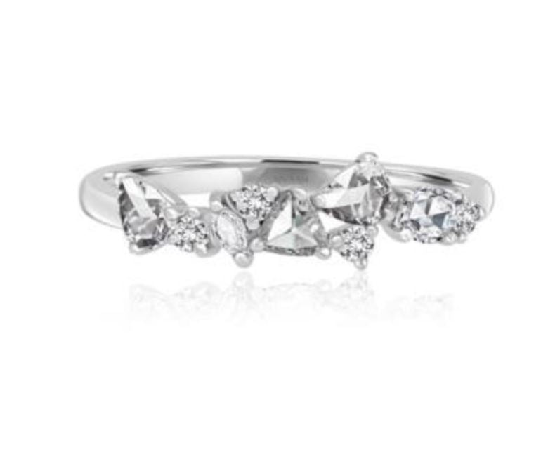 Rose Cut Cluster Band - Rings