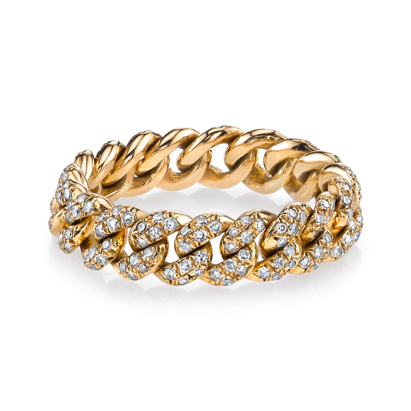 Diamond Cuban Link Ring - Rings