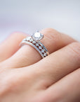 Single Shared Prong Diamond Band 2.0mm 3/4 Diamonds - Rings