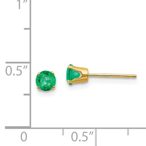 Emerald Stud Earrings - Earrings