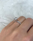 White Sapphire Engagement Ring - Rings