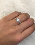 White Sapphire Engagement Ring - Rings