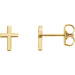 Simple Cross Earrings - Earrings