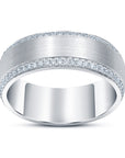 Beveled Edge Diamond Ring - Rings