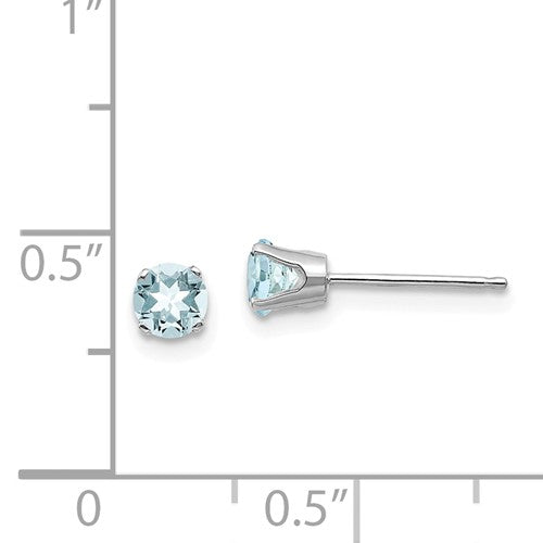 Aquamarine Stud Earrings - Earrings