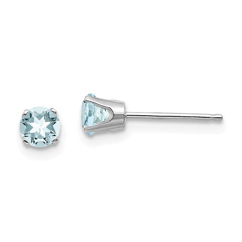 Aquamarine Stud Earrings - Earrings